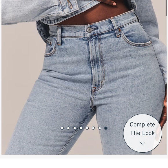 Abercrombie curve love ultra high rise slim straight - Picture 4 of 8